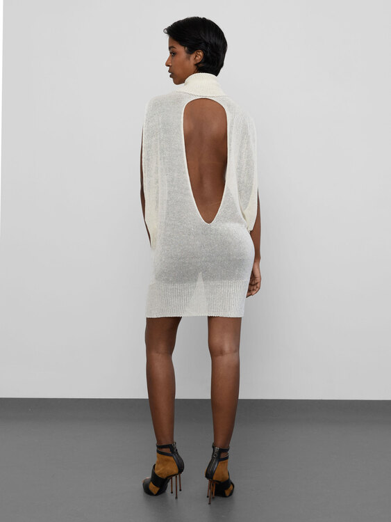 Stefanel Knitted Cutout Dress 