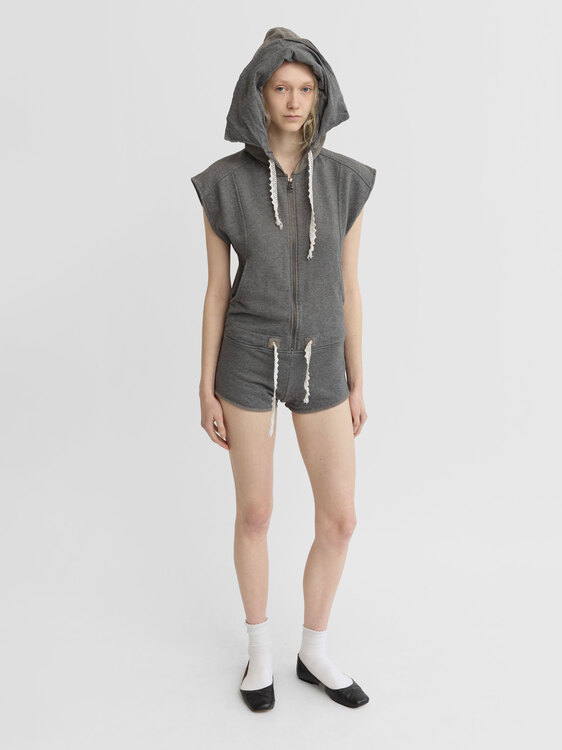 Diesel Grey Cotton Romper 