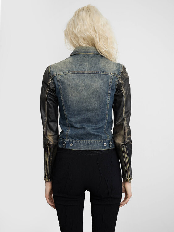 Nolita Leather And Denim Jacket 