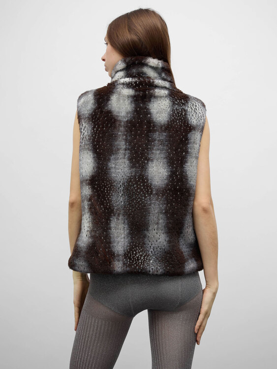 Anna Sui Faux Fur Vest 