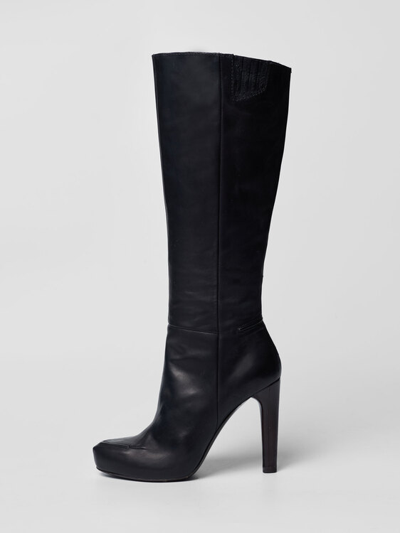 Chalayan Black Leather Boots 