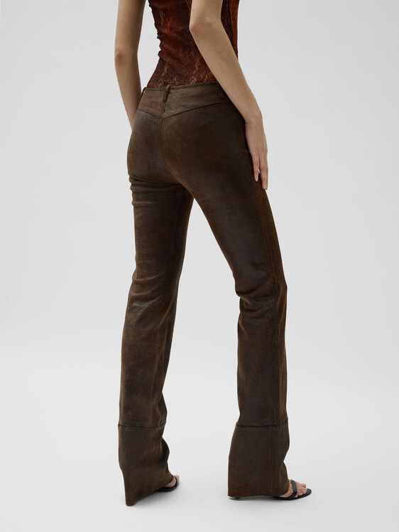 Plein Sud Leather Trousers 