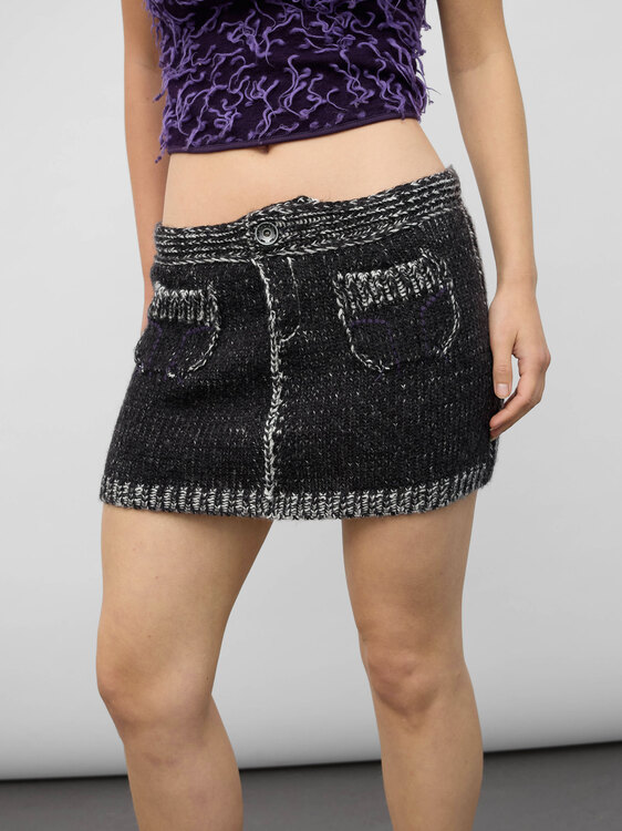 Miss Sixty Knitted Mini Skirt 