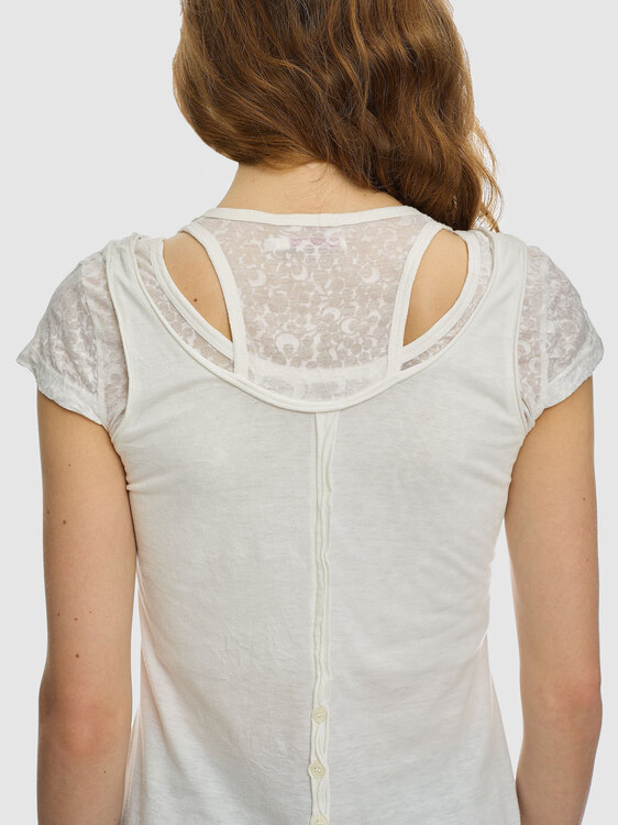 White Layered Top 