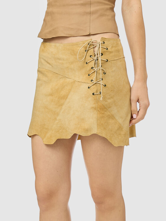 Plein Sud Suede Mini Skirt 