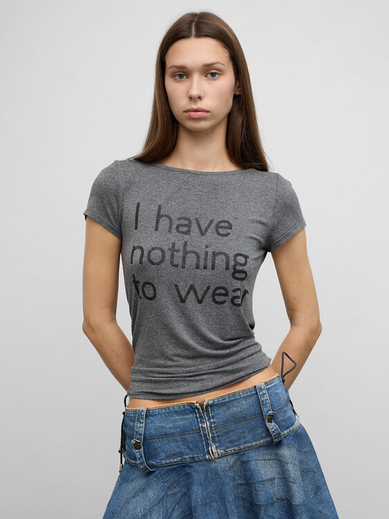 Stefanel Grey T-Shirt 