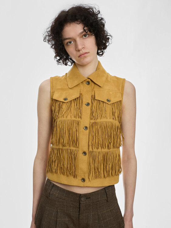 Plein Sud Fringed Vest 