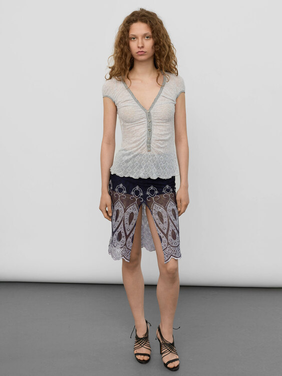 Jean Colonna Mesh Skirt 