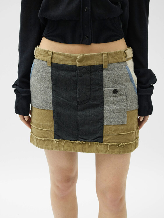 Dsquared2 Patchwork Mini Skirt 