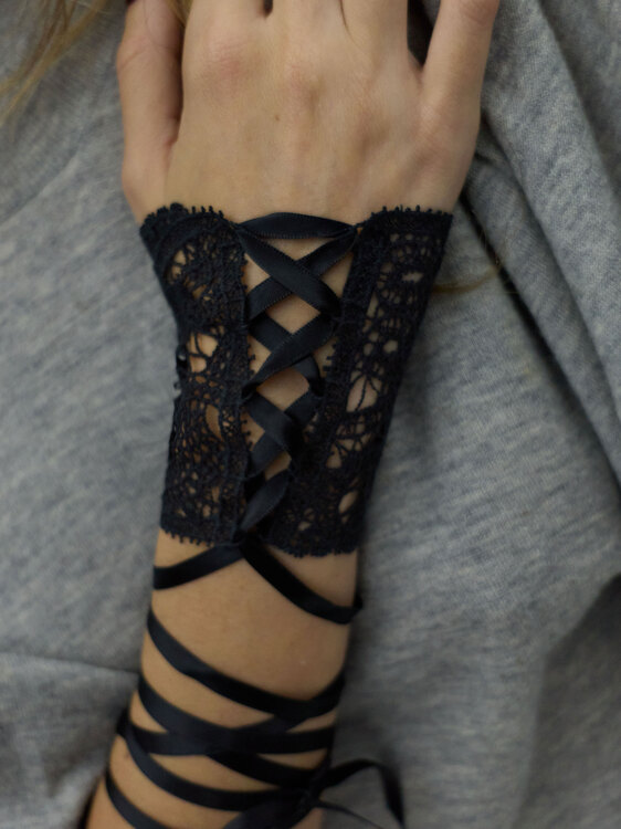 La Perla Black Lace Bracelet 