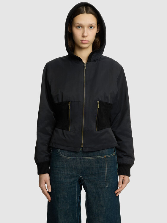 Black Hooded Jacket 