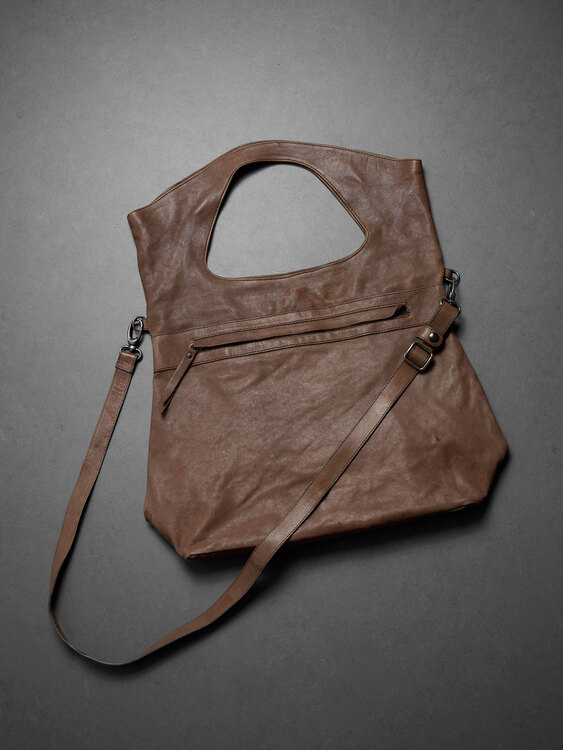 Light Brown Leather Handbag 