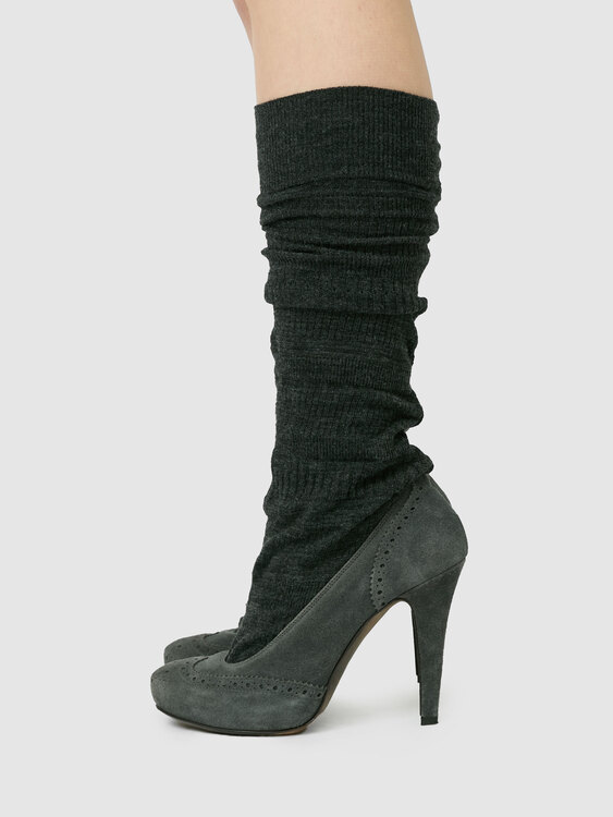Ermanno Scervino Suede Sock Heels 