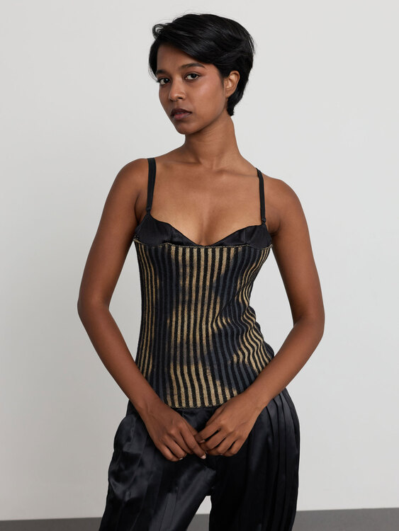 Knitted Bustier Top 