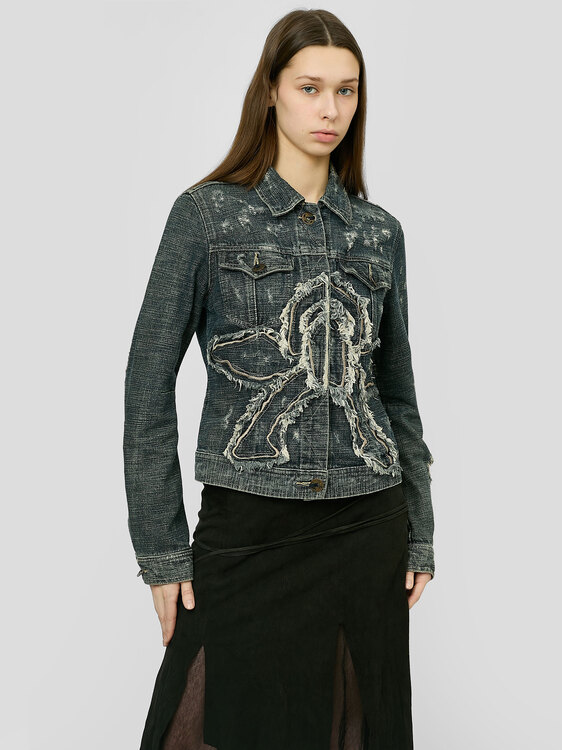 E-Play Distressed Denim Jacket 