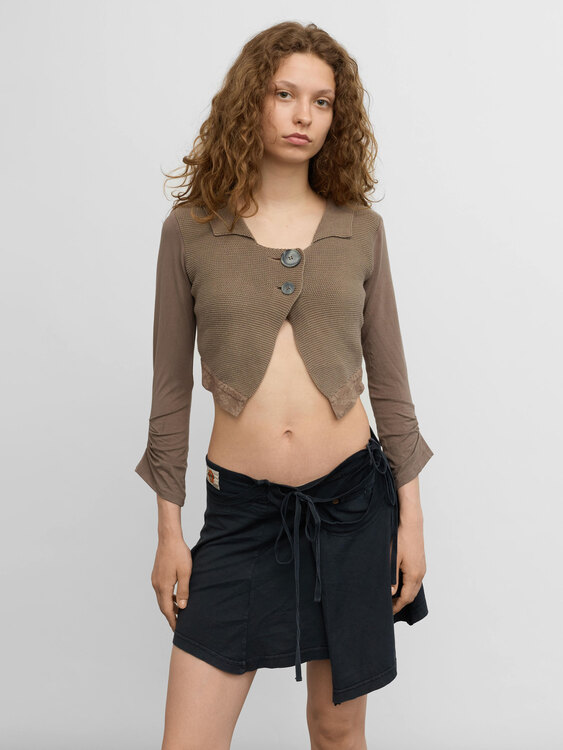 Cop Copine Cropped Cardigan 