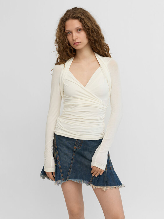 Plein Sud Draped Blouse 