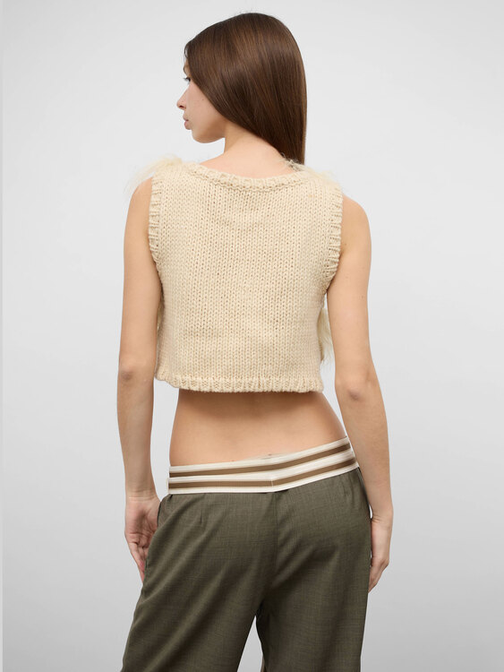 Nolita Knitted Fuzzy Vest 