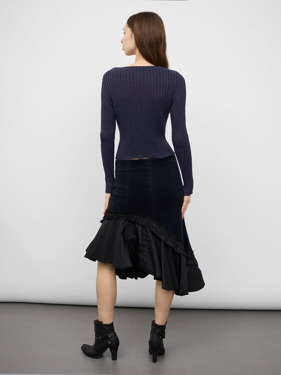 Sarah Pacini Ribbed-Knit Jumper 