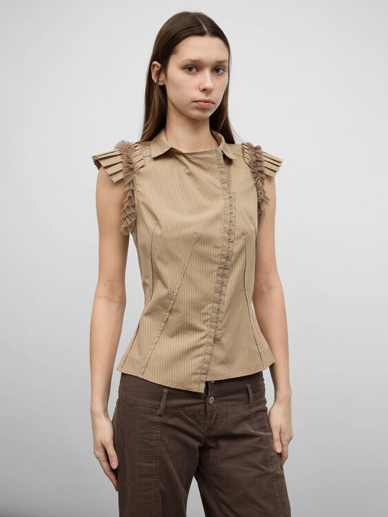 Plein Sud Pinstripe Vest 