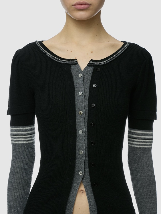 Girbaud Layered Cardigan 