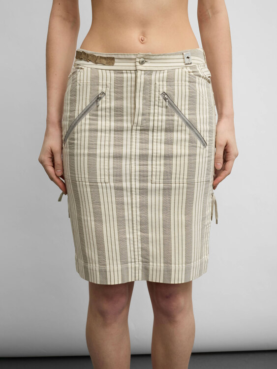 Dior Lace-Up Midi Skirt 