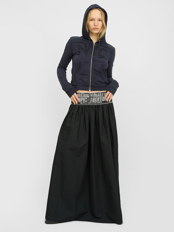 Extē Pleated Maxi Skirt 