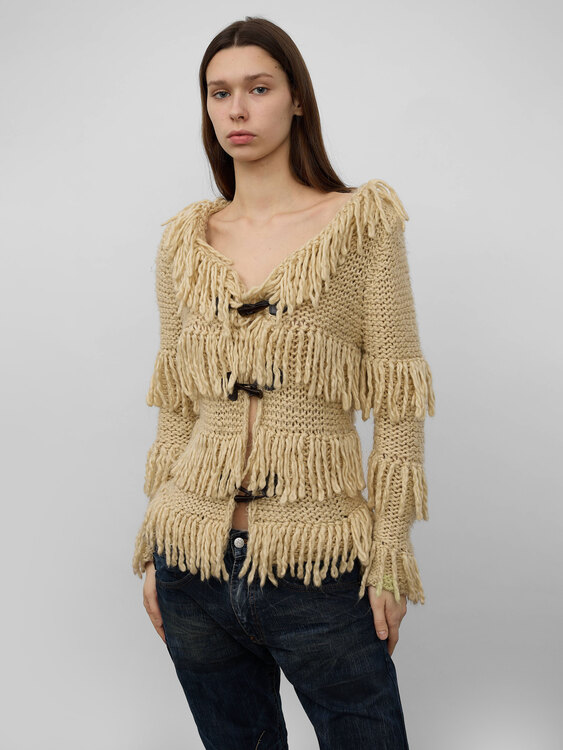 Anna Sui Fringed Cardigan 