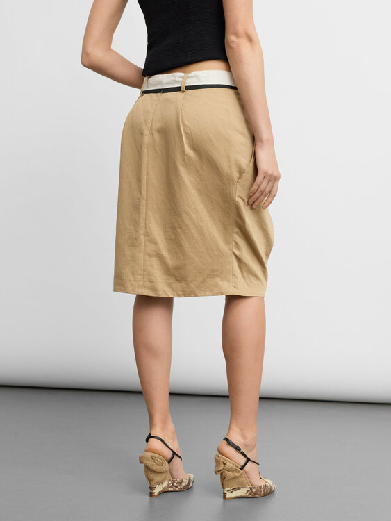 Alberta Ferretti Origami Midi Skirt 