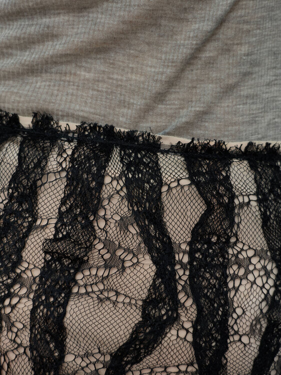Lace Detail Mini Skirt 