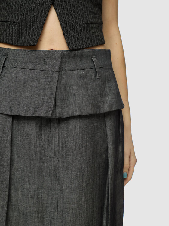 Sportmax Double Waist Midi Skirt 