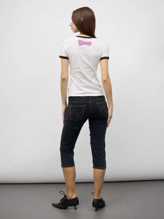 Nolita Distressed Capri Jeans 