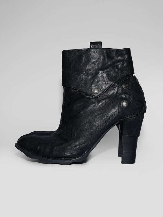 Diesel Black Leather Boots 