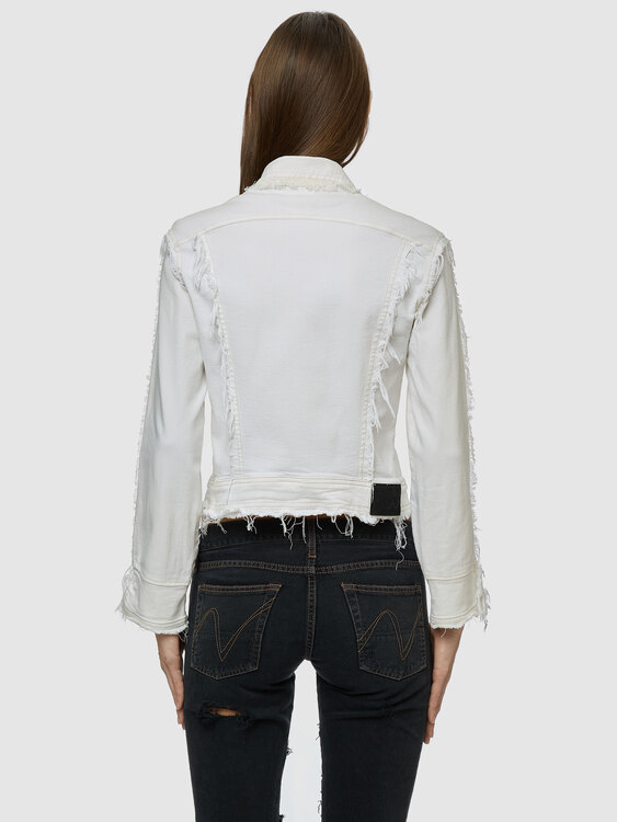 Plein Sud White Denim Jacket 