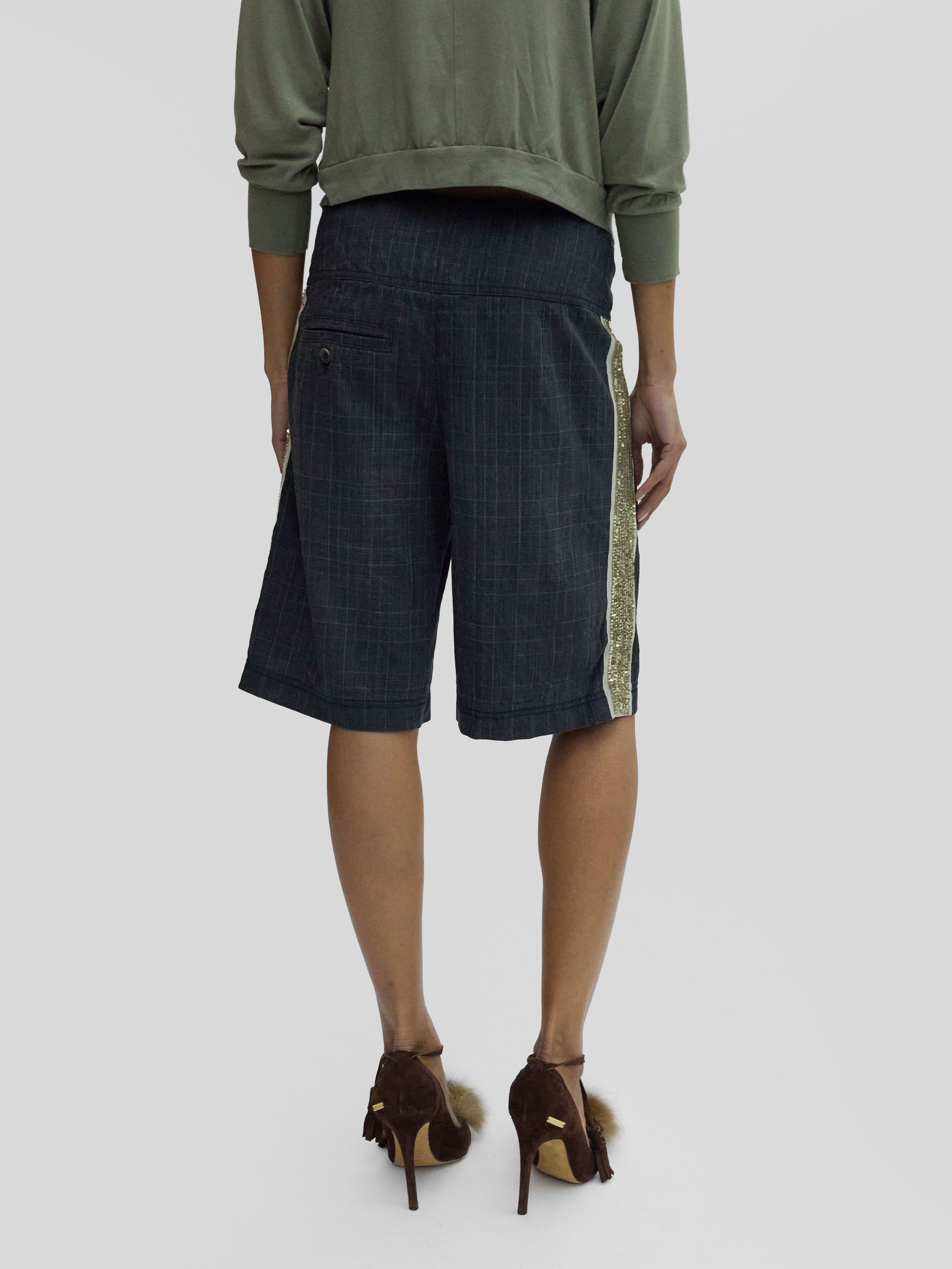 Patrizia Pepe Checkered Shorts 