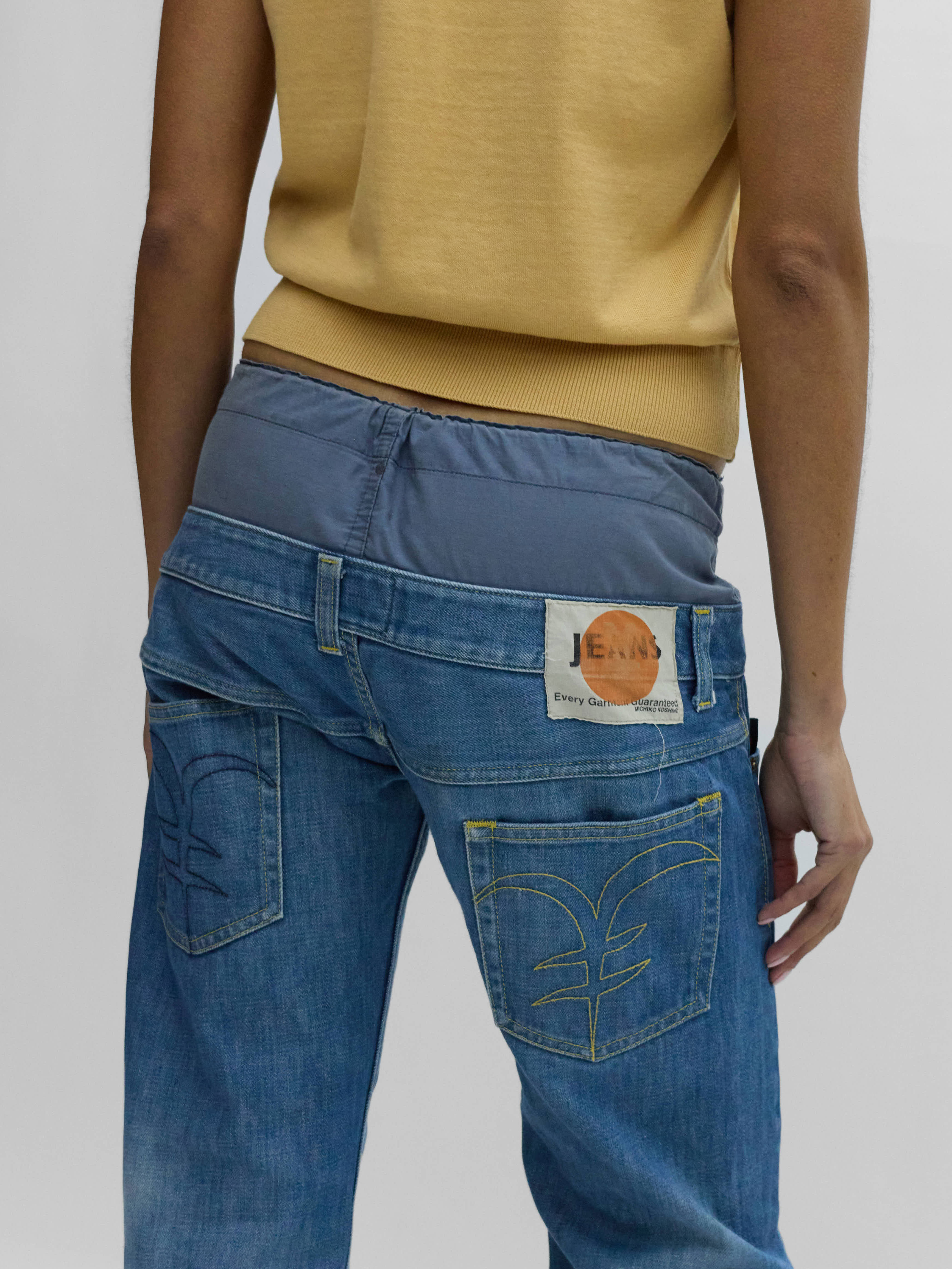 Michiko Koshino Double Waist Jeans 