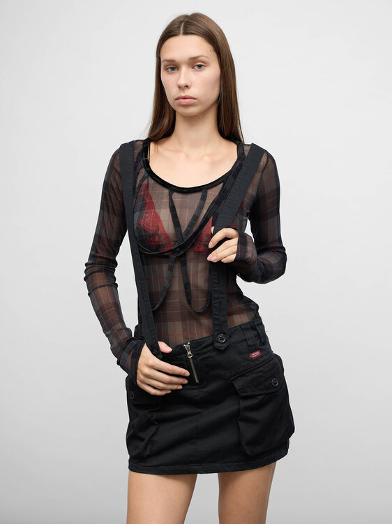 Miss Sixty Dungaree Skirt 