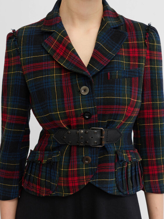 Hugo Boss Plaid Blazer Jacket 