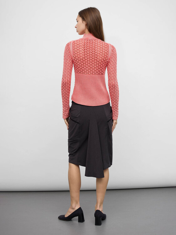 Coral Pink Knitted Jumper 