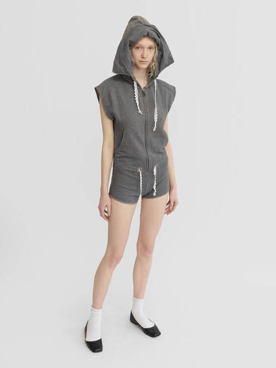 Diesel Grey Cotton Romper 