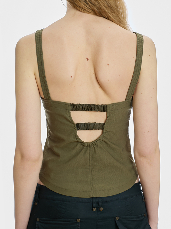 Khaki Green Vest 