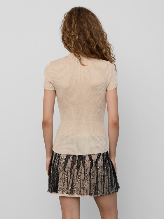 Extē Gold Knitted Polo 