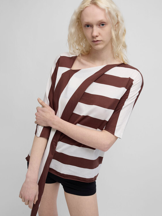 Ann-Sofie Back Striped T-Shirt 