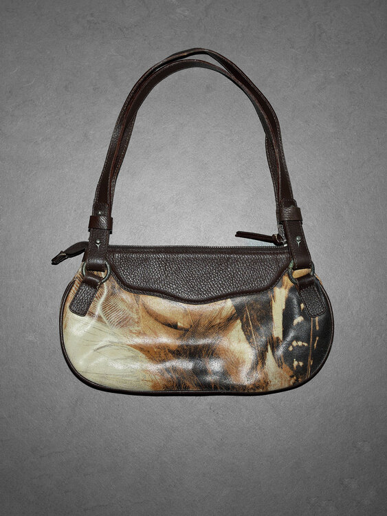 Cavalli Leather Mini Bag 