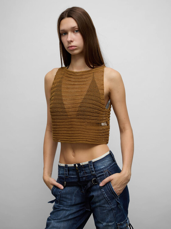 Sarah Pacini Cropped Top 