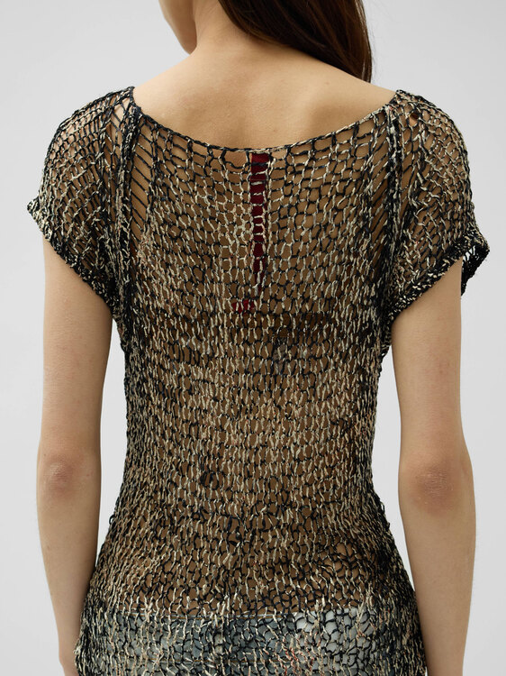Gazebo Openwork Knit Top 