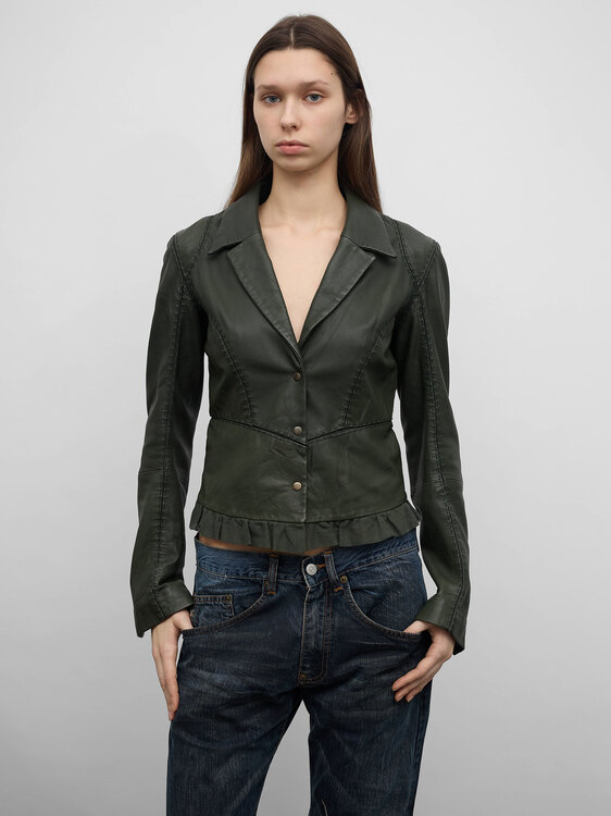Michiko Koshino Leather Jacket 