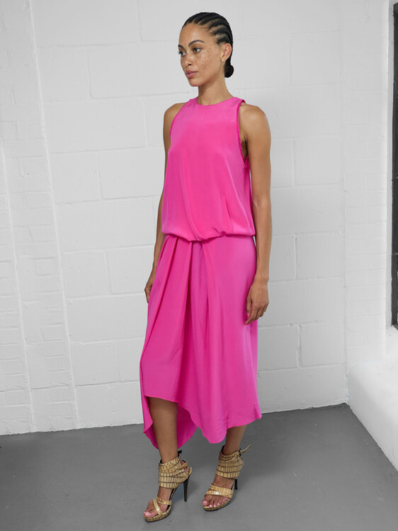 Chalayan Pink Maxi Dress 