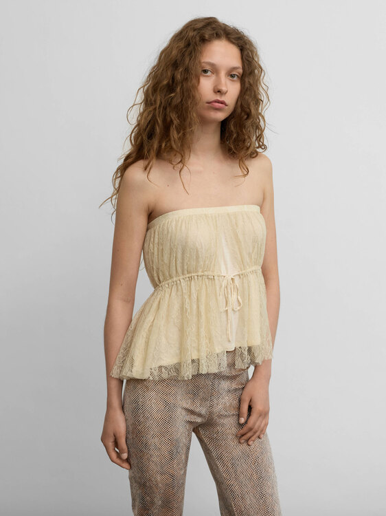Plein Sud Strapless Top 