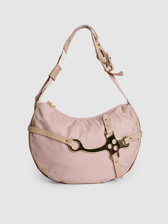 Cavalli Pink Shoulder Bag 